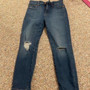MADEWELL PETITE CURVY HIGH-RISE SKINNY CROP JEAN SZ 25P